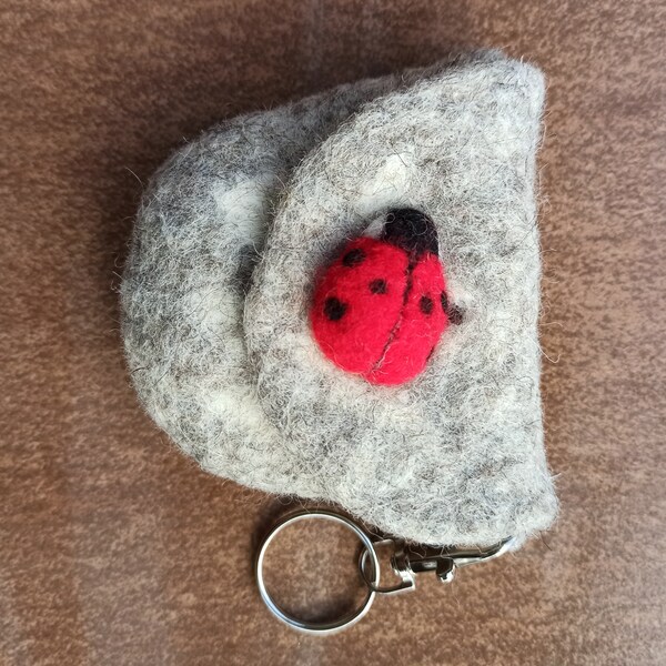 Key chain basket/convenient to carry in your pocket/soft basket/little small bag/ woolen bag/ 8-9cm. 3,5-4 inch/