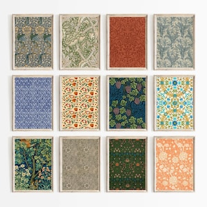 30 William Morris Prints Bundle, Art Nouveau, Gallery Wall Set, Botanical Wall Art, Vintage Prints, Floral Pattern, William Morris Poster