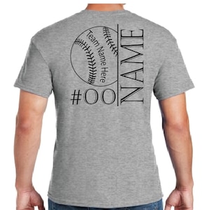 Sublimation or vinyl custom Sports Team Fan Shirts - Baseball/softball, basketball, soccer, volleyball.