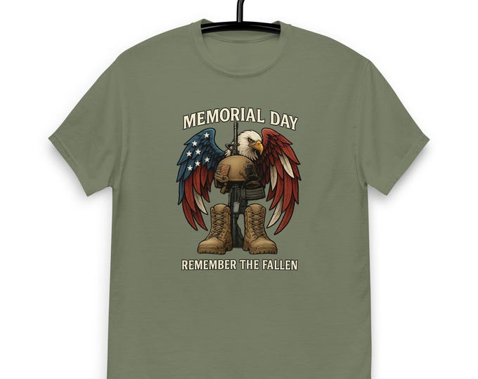 Memorial Day Unisex Classic Tee – Patriotic American Flag Remembrance Shirt