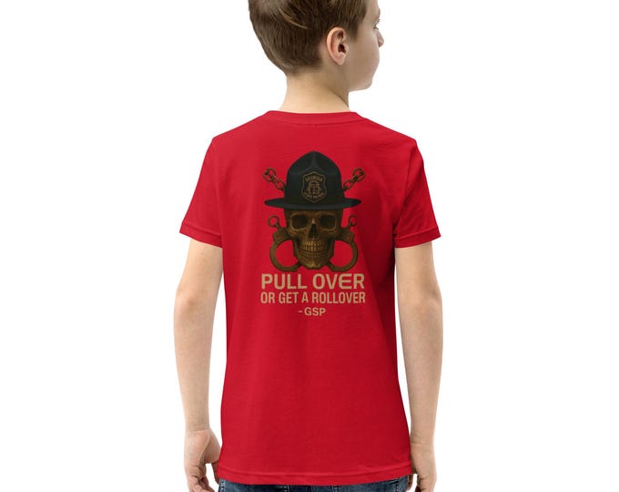Youth GSP Style Tee Pull Over or Get a Rollover Graphic DTG Printed Kids Shirt