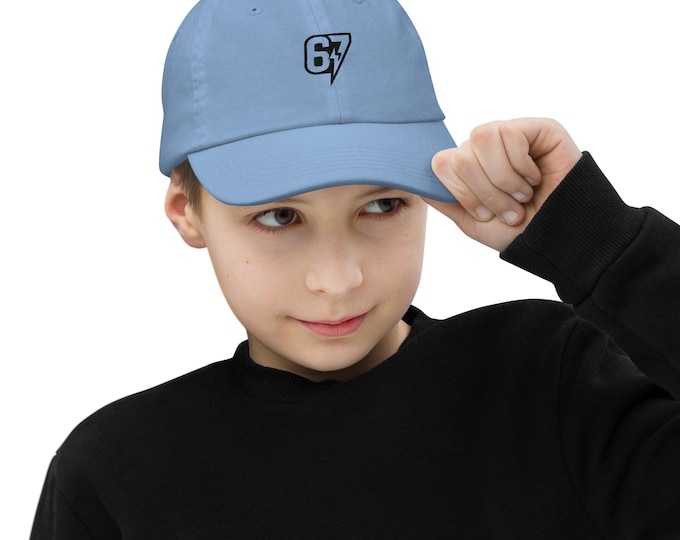 Youth Embroidered “67” Baseball Cap • One Size Fits All • Adjustable • Multiple Colors