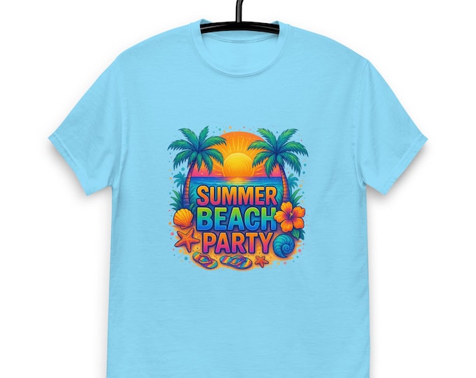 Summer Beach Party Unisex Graphic Tee – Unisex classic tee