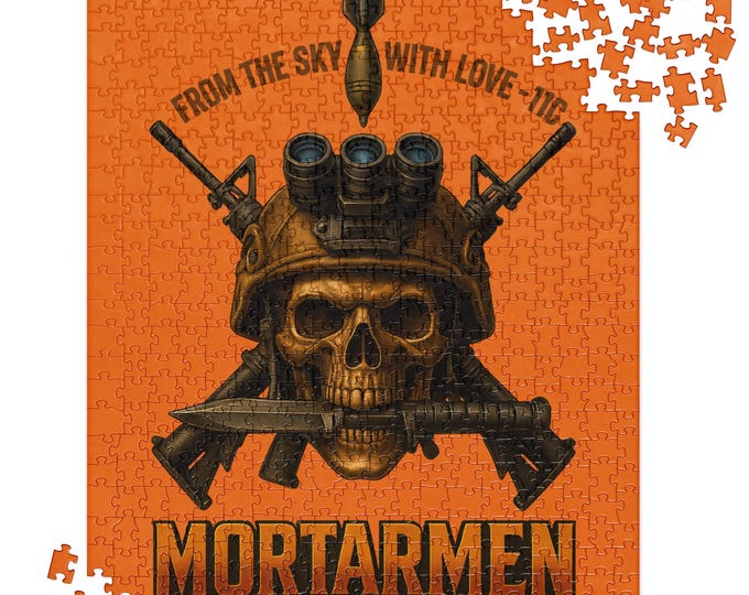 11C Mortarmen Jigsaw Puzzle – U.S. Army Infantry MOS Gift for Veterans & Soldiers