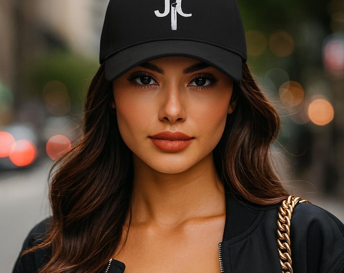 Embroidered JC Cross Dad Hat – Christian Faith Baseball Cap