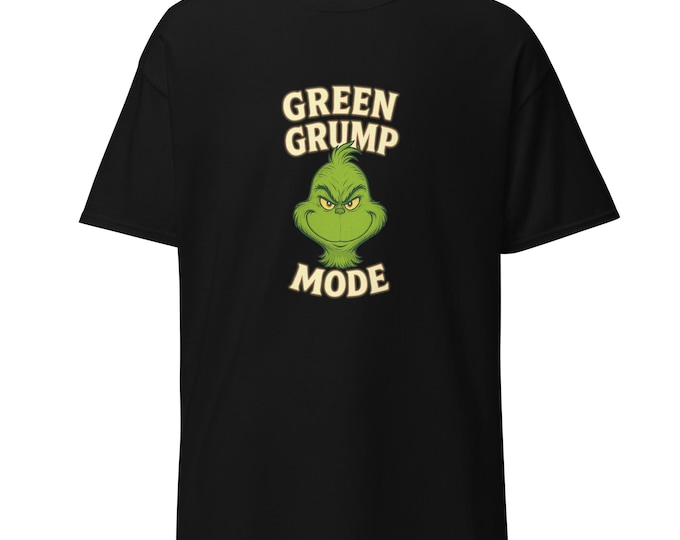 Green Grump Christmas T-Shirt | Holiday Graphic Tee