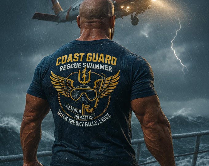 Coast Guard Rescue Swimmer T-Shirt: Semper Paratus Unisex Graphic Tee