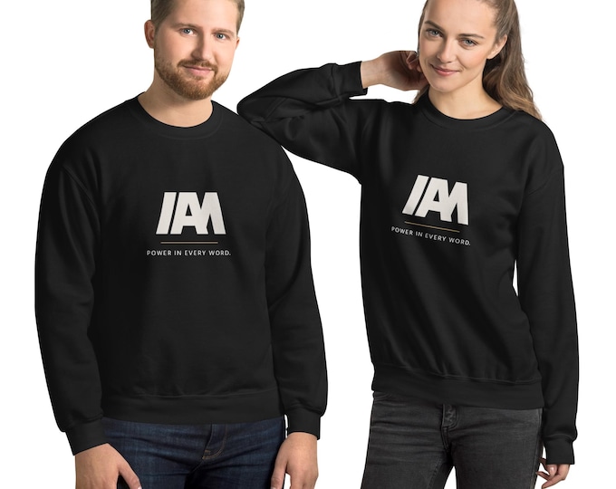 I AM Sweatshirt – Motivational Unisex Fleece Pullover