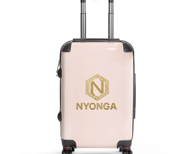 NYONGA Pink Hard-Shell Suitcase – Chic Lightweight Spinner Luggage with TSA Lock, Stylish Travel Case