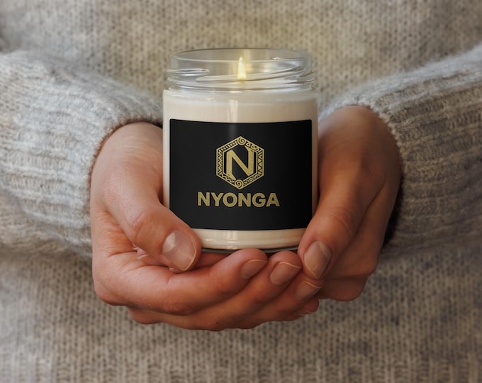 Luxury NYONGA Scented Soy Candle – 9oz | Premium Gift Candle | Multiple Scents Available | Eco-Friendly & Hand-Poured