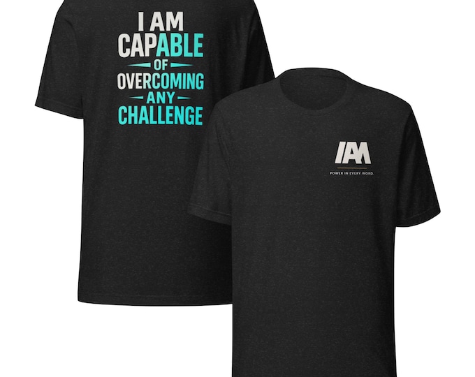 Unisex Inspirational I AM Motivational T‑Shirt • Affirmation Graphic Tee • Empowerment Shirt