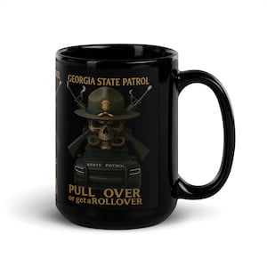 Georgia State Patrol Skull Mug: Tactical Law Enforcement Coffee Cup