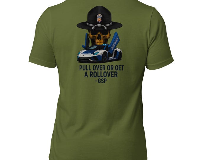 GSP Lamborghini T-Shirt: Georgia State Patrol Graphic Tee