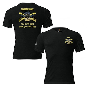 Cavalry Scout T-Shirt: Military Pride Tri-Blend Tee