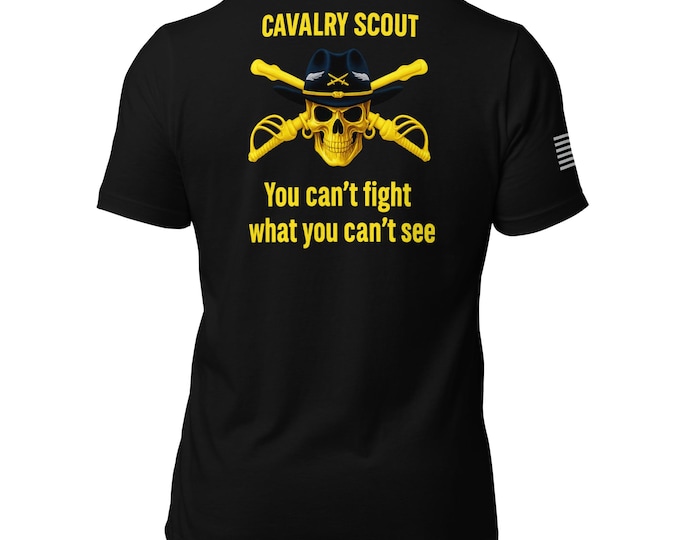 Cavalry Scout T-Shirt: 19D Army Veteran Graphic Tee
