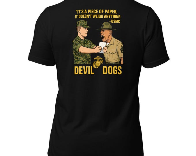 Devil Dogs USMC T-Shirt | Funny Marine Drill Instructor Tee