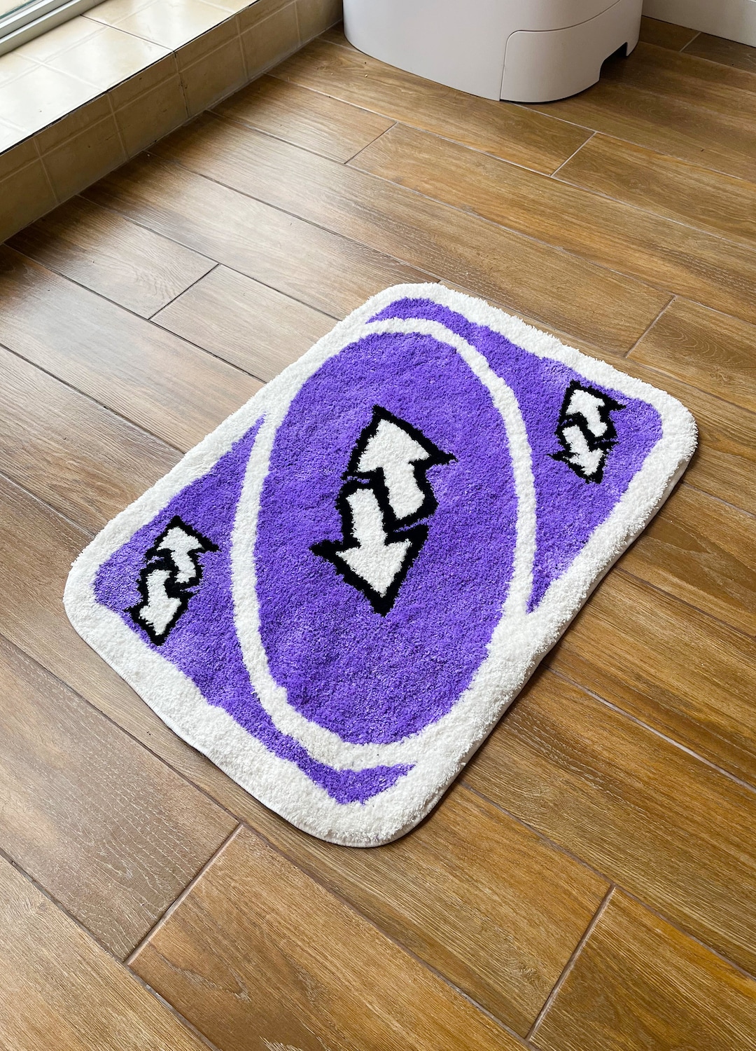 Uno Pink Rug Handmade UNO Reverse Custom Tufted Rug Fluffy Soft Multiple Color ...