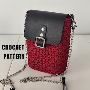 Crochet Phone Bag PATTERN for Crossbody Pouch: Beginner Friendly Purse Making PDF