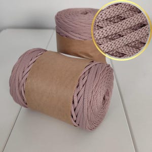 Polyesterschnur Flach 5 mm: Häkeln, Makramee, Strickseil