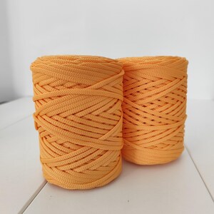 5mm Flat Polyester Macrame Cord without Core, Suitable for Crochet Bag and DIY Crafts