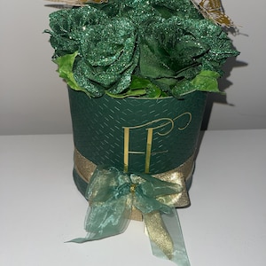 Glitter Rose Boxes, glitter bouquets, roses