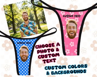 Custom Face and Text Thong