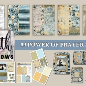 Faith Windows #9 The Power of Prayer" Soft Christian, Jesus, Digital Junk Journaling, Ephemera, Bibelarbeit