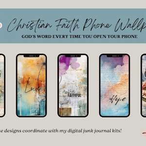 Wallpaper for IPHONE Inspirational| Be Still Bible Verse | Christian Phone Wallpaper | Instant Download Kit #1