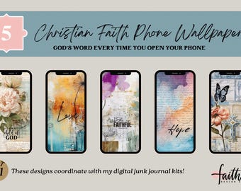 Wallpaper for IPHONE Inspirational| Be Still Bible Verse | Christian Phone Wallpaper | Instant Download Kit #1