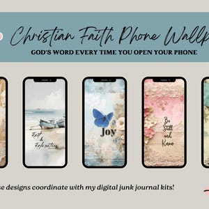 Wallpaper for IPHONE Inspirational | Be Still Bible Verse | Christian Phone Wallpaper | Instant Download Kit #3