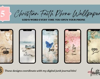 Sfondo per IPHONE Ispirazionale / Versetto della Bibbia "Stai fermo" / Sfondo cristiano per telefono / Kit di download istantaneo n. 3