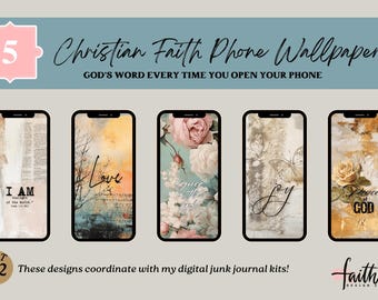 Wallpaper for IPHONE Digital File  Inspirational  | Be Still Bible Verse | Christian Phone Wallpaper | Instant Download Kit #2