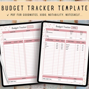 Digitaler Budgetplaner Template: Goodnotes, Notability, Noteshelf (PDF Download)