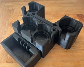 VW Vanagon Center Console (Manual) - Basic Set Coin End Tray and Side Shifters - PETG