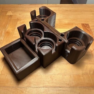 VW Vanagon Center Console (Manual) - Basic Set Small End Tray and Side Shifters - PETG