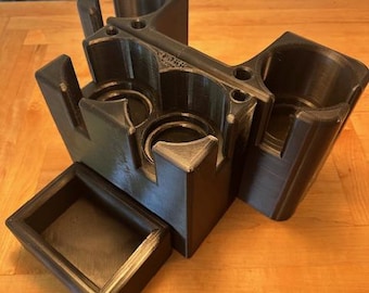 VW Vanagon Center Console (Automatic) - Basic Set Small End Tray and Side Shifters - PETG