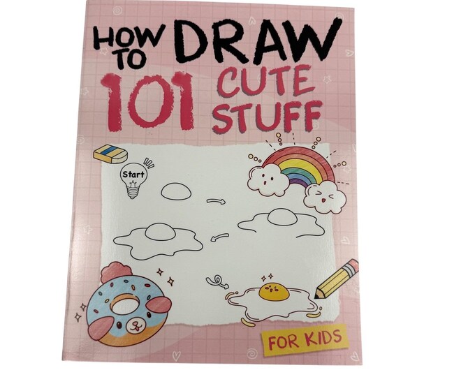 How to Draw 101 Cute Stuff for Kids Drawing Book Activity Book - Etsy