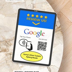 Google Review NFC Stand - Boost Your Business Reviews With One Tap or ...