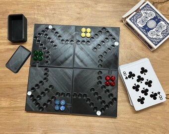 3Dプリントの連動ミニジャックルーボードゲーム - コンパクトな旅行版ファミリーゲームナイトギフト