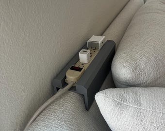 Custom Couch Power Strip Mount: 3D Printed Charging Station