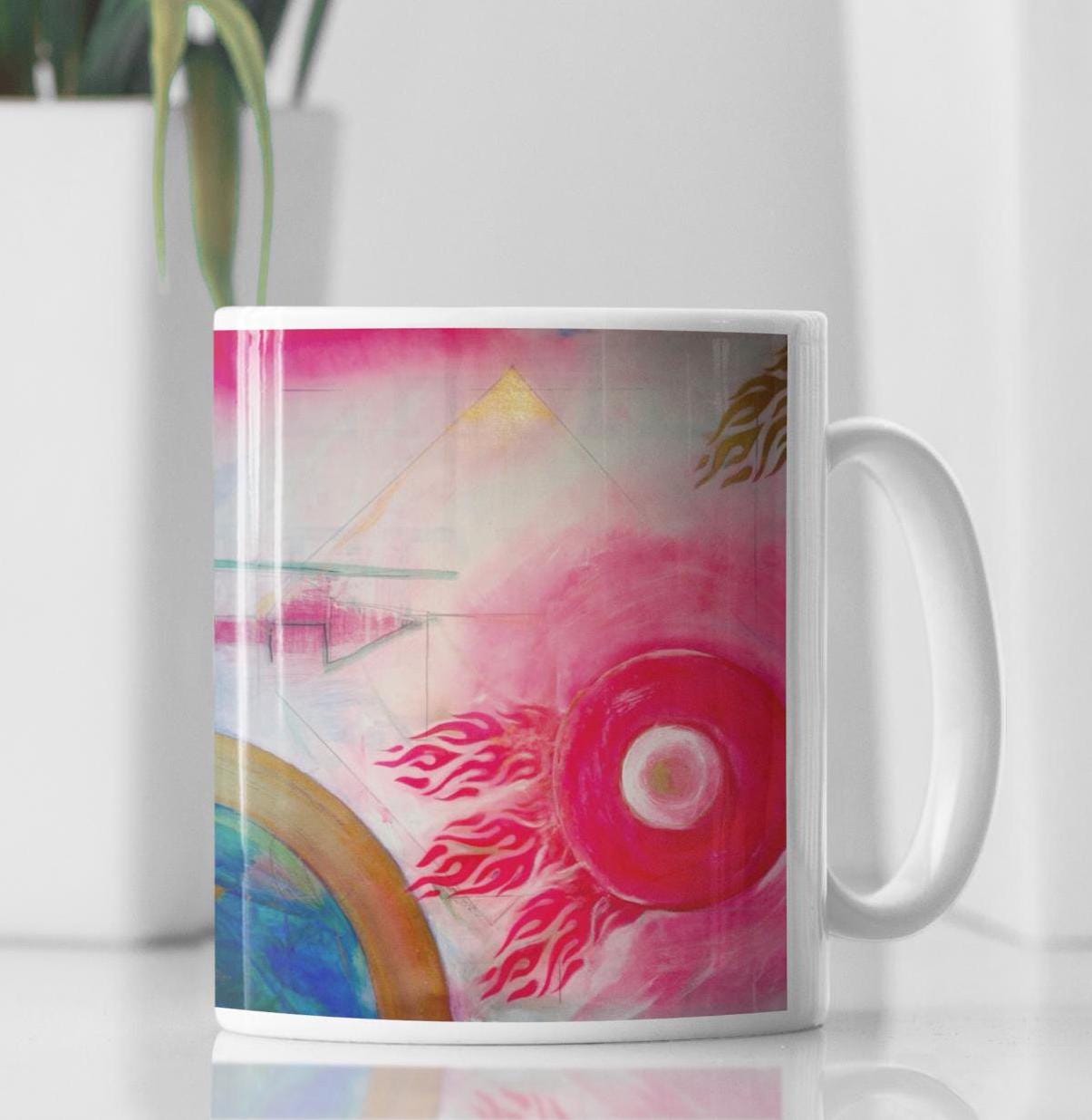 Stylish Coffee Mug, Handmade Ceramic Coffee Cup, Inspirational Ceramic Cup, 11oz Accent Coffee Mug, Aesthetic Ceramic Cup, Coffee Lover Gift