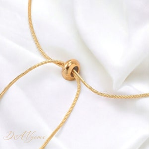 Tobillera de mujer de oro, Tobillera de cadena de serpiente, Tobillera delgada para mujer, Joyería de oro simple, Pulsera de tobillo de oro, Joyería corporal, Regalo de tobillera de cadena para ella imagen 5