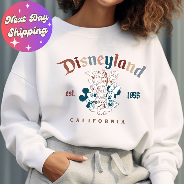 Disney Vacation Sweatshirt, Disneyland Hoodie, Disneyworld Trip, Disney Friends Sweatshirt,Disneyland California 2024,Matching Family Hoodie