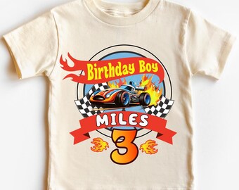 Custom Race Car Birthday Shirt: Personalized Family Matching Tees