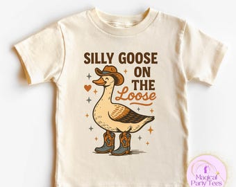 Silly Goose On The Loose Toddler Shirt, Silly Goose Toddler Tees, Funny Silly Goose Kids Shirt, Cute Silly Goose Shirt for Kids