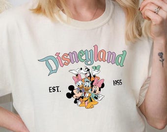 Disneyland Est.1955 Shirt,Disneyland Est. 1955 Sweatshirts,Disneyland Trip Shirt,Disneyworld 2024 Shirt,Mickey and Friends Tees,Disney Gifts