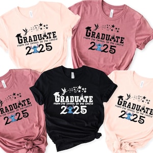 Personalized Stitch Graduation 2025 Shirt, Disney Graduation Trip Tee, Senior Stitch Tee,Stitch Angel School Gift Shirt, Class of 2025 Shirt afbeelding 1