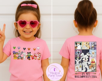 Disney In My Halloween Era Toddler Backside Shirt,Disneyland Halloween Toddler Outfit,Spooky Disney Toddler Tee,Mickeys Halloween Friends