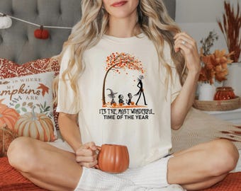 It's the Most Wonderful Time of the Year Halloween Shirt,Disney Nightmare Before Halloween Tee,Disney Gothic Halloween Tee,Spooky Season Tee