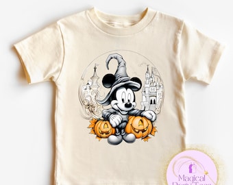 Mickey Mouse Magic Wizard Retro for Kids,Sorcerer Mickey Fantasia Toddler Tees,Disney Magic Tee Wizard Mickey Vintage Toddler Shirt